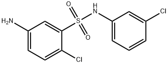 5-AMINO-2-CHLORO-N-(3-CHLORO-PHENYL)-BENZENESULFONAMIDE Struktur