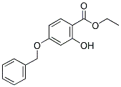 4-BENZYLOXY-2-HYDROXY-BENZOIC ACID ETHYL ESTER Struktur