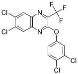 3,4-DICHLOROPHENYL 6,7-DICHLORO-3-(TRIFLUOROMETHYL)-2-QUINOXALINYL ETHER Struktur