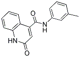 N-(3-METHYLPHENYL)-2-OXO-1,2-DIHYDROQUINOLINE-4-CARBOXAMIDE Struktur