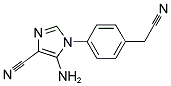 5-AMINO-1-[4-(CYANOMETHYL)PHENYL]-1H-IMIDAZOLE-4-CARBONITRILE Struktur