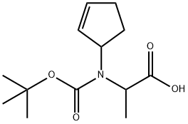 BOC-BETA-CYCLOPENTEN-1-YL-DL-ALANINE Struktur