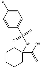 1-(4-CHLORO-BENZENESULFONYLAMINO)-CYCLOHEXANECARBOXYLIC ACID Struktur