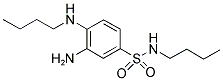 3-AMINO-N-BUTYL-4-BUTYLAMINO-BENZENESULFONAMIDE Struktur