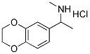 [1-(2,3-DIHYDRO-BENZO[1,4]DIOXIN-6-YL)-ETHYL]-METHYL-AMINE HYDROCHLORIDE Struktur