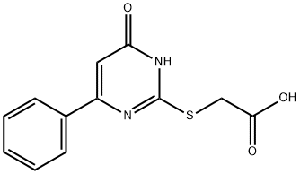 (4-OXO-6-PHENYL-1,4-DIHYDRO-PYRIMIDIN-2-YL-SULFANYL)-ACETIC ACID|(4-羰基-6-苯基-1,4-二氫-嘧啶-2-基-磺酰基)-乙酸