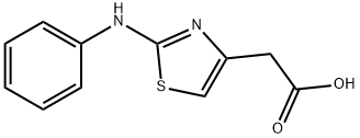 (2-ANILINO-1,3-THIAZOL-4-YL)ACETIC ACID Struktur