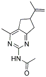 N-(6-ISOPROPENYL-4-METHYL-6,7-DIHYDRO-5H-CYCLOPENTA[D]PYRIMIDIN-2-YL)ACETAMIDE Struktur