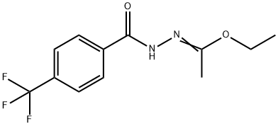 ETHYL N-[4-(TRIFLUOROMETHYL)BENZOYL]ETHANEHYDRAZONOATE Struktur