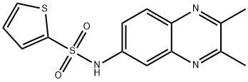 N-(2,3-DIMETHYL-6-QUINOXALINYL)-2-THIOPHENESULFONAMIDE Struktur