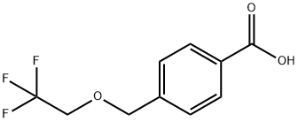 4-[(2,2,2-TRIFLUOROETHOXY)METHYL]BENZOIC ACID Struktur