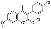 3(2',4'-DICHLOROPHENYL)-7-METHOXY-4-METHYLCOUMARIN Struktur