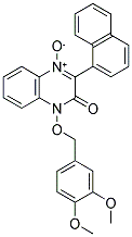 4-(3,4-DIMETHOXYBENZYLOXY)-2-(NAPHTHALEN-1-YL)-3-OXO-3,4-DIHYDROQUINOXALINE 1-OXIDE Struktur