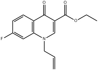 ETHYL 1-ALLYL-7-FLUORO-4-OXO-1,4-DIHYDRO-3-QUINOLINECARBOXYLATE Struktur