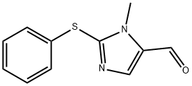 1-METHYL-2-(PHENYLSULFANYL)-1H-IMIDAZOLE-5-CARBALDEHYDE Struktur