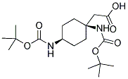 BOC-CIS-1,4-AMINO-1-CYCLOHEXYL ACETIC ACID Struktur