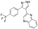 2-[3-(4-(TRIFLUOROMETHYL)PHENYL)-1H-PYRAZOL-4-YL]QUINOXALINE Struktur