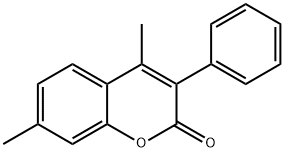 4,7-DIMETHYL-3-PHENYLCOUMARIN Struktur