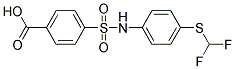 4-(4-DIFLUOROMETHYLSULFANYL-PHENYLSULFAMOYL)-BENZOIC ACID Struktur