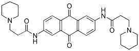 2,6-BIS[3-(N-PIPERIDINO)PROPIONAMIDO]ANTHRACENE-9,10-DIONE Struktur