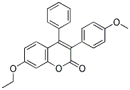 7-ETHOXY-3(4'-METHOXYPHENYL)-4-PHENYLCOUMARIN Struktur