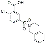 2-CHLORO-5-(3,4-DIHYDRO-1H-ISOQUINOLINE-2-SULFONYL)-BENZOIC ACID Struktur