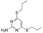 4,6-BIS(PROPYLSULFANYL)PYRIMIDIN-2-YLAMINE Struktur