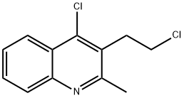 4-CHLORO-3-(2-CHLOROETHYL)-2-METHYLQUINOLINE Struktur