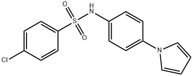 4-CHLORO-N-[4-(1H-PYRROL-1-YL)PHENYL]BENZENESULFONAMIDE Struktur