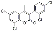 6,8-DICHLORO-3(2',4'-DICHLOROPHENYL)-4-METHYLCOUMARIN Struktur