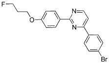 4-(4-BROMOPHENYL)-2-[4-(3-FLUOROPROPOXY)PHENYL]PYRIMIDINE Struktur