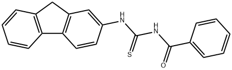 N-BENZOYL-N'-(9H-FLUOREN-2-YL)THIOUREA Struktur