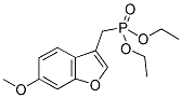 DIETHYL [(6-METHOXY-BENZOFURAN-3-YL)METHYL] PHOSPHONATE Struktur