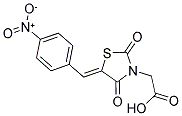 (5-(4-NITROBENZYLIDENE)-2,4-DIOXO-1,3-THIAZOLIDIN-3-YL)ACETIC ACID Struktur