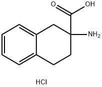 2-AMINO-1,2,3,4-TETRAHYDRO-NAPHTHALENE-2-CARBOXYLIC ACID HCL Structure