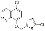 5-CHLORO-8-QUINOLINYL (2-CHLORO-1,3-THIAZOL-5-YL)METHYL ETHER Struktur