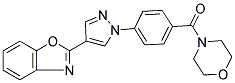 4-[4-(4-(BENZOXAZOL-2-YL)-1H-PYRAZOL-1-YL)BENZOYL]MORPHOLINE Struktur