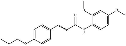 N-(2,4-DIMETHOXYPHENYL)-3-(4-PROPOXYPHENYL)ACRYLAMIDE Struktur