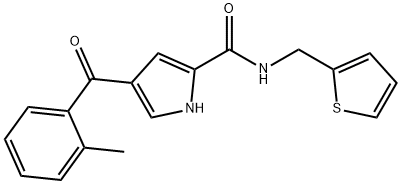 4-(2-METHYLBENZOYL)-N-(2-THIENYLMETHYL)-1H-PYRROLE-2-CARBOXAMIDE Struktur