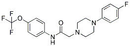 2-[4-(4-FLUOROPHENYL)PIPERAZINO]-N-[4-(TRIFLUOROMETHOXY)PHENYL]ACETAMIDE Struktur