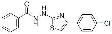 N'-[4-(4-CHLOROPHENYL)-1,3-THIAZOL-2-YL]BENZOHYDRAZIDE Struktur