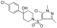 1-[(5-CHLORO-1,3-DIMETHYL-1H-PYRAZOL-4-YL)SULFONYL]-4-(4-CHLOROPHENYL)PIPERIDIN-4-OL Struktur