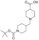 N-(TERT-BUTOXYCARBONYL)PIPERIDIN-4-YLMETHYLPIPERIDINE-4-CARBOXYLIC ACID Struktur