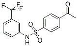 4-(3-TRIFLUOROMETHYLPHENYL)-SULFAMYLACETOPHENONE Struktur