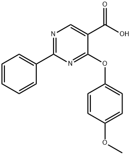 4-(4-METHOXYPHENOXY)-2-PHENYL-5-PYRIMIDINECARBOXYLIC ACID Struktur