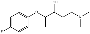 1-(DIMETHYLAMINO)-4-(4-FLUOROPHENOXY)-3-PENTANOL Struktur