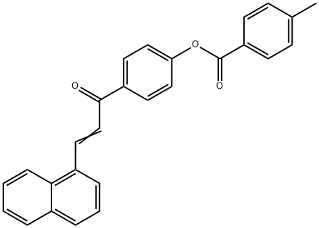 4-[3-(1-NAPHTHYL)ACRYLOYL]PHENYL 4-METHYLBENZENECARBOXYLATE Struktur