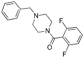 2,6-DIFLUOROPHENYL 4-BENZYLPIPERAZINYL KETONE Struktur