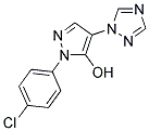 1-(4-CHLOROPHENYL)-4-(1H-1,2,4-TRIAZOL-1-YL)-1H-PYRAZOL-5-OL Struktur