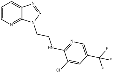 3-CHLORO-N-[2-(3H-[1,2,3]TRIAZOLO[4,5-B]PYRIDIN-3-YL)ETHYL]-5-(TRIFLUOROMETHYL)-2-PYRIDINAMINE Struktur